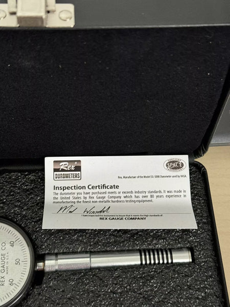 Rex Durometer Model 1600 Type A in Great Condition with Hard Case