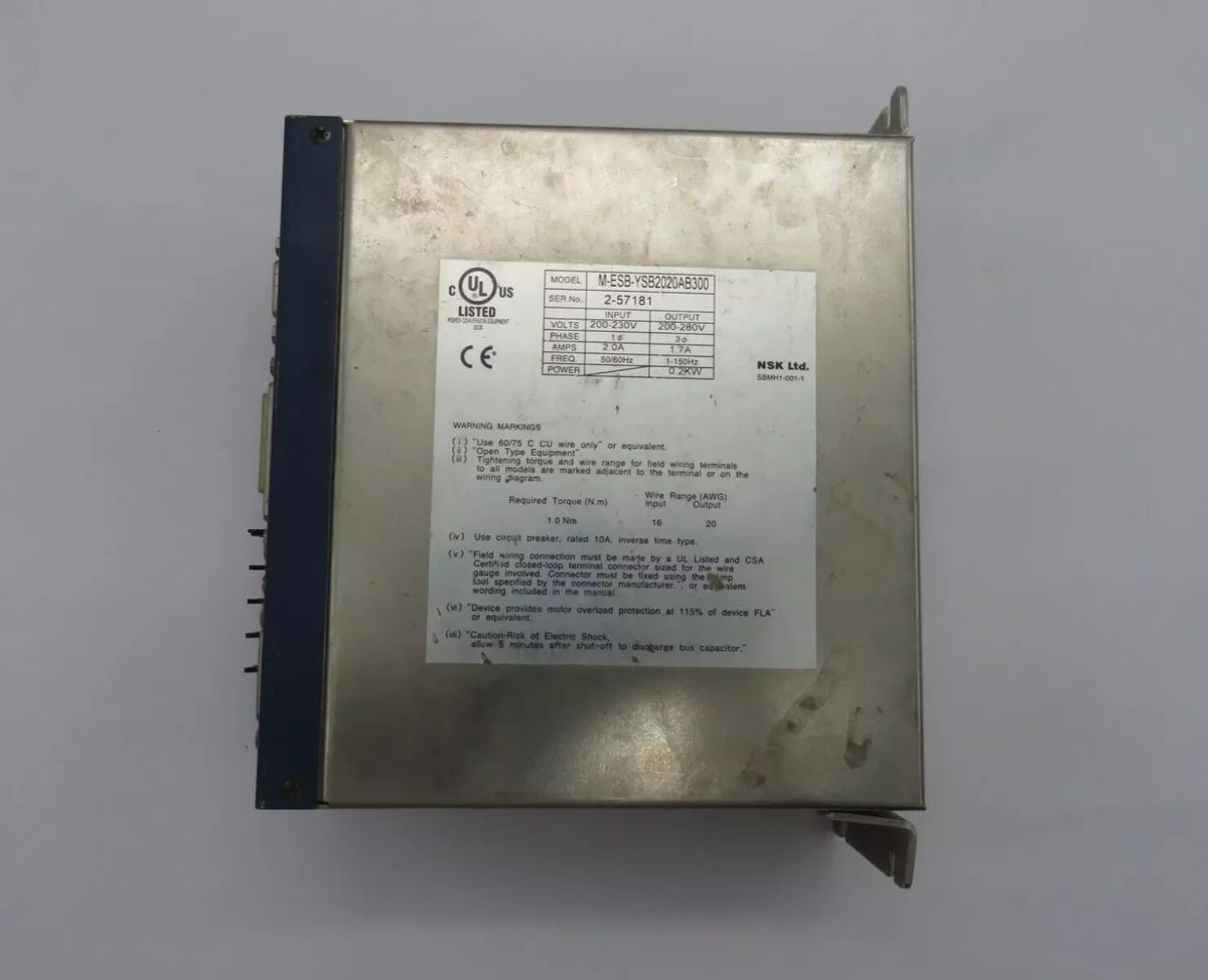 NSK M-ESB-YSB2020AB300 Servo Drive ESB Series Mega Torque Controller 0.2KW