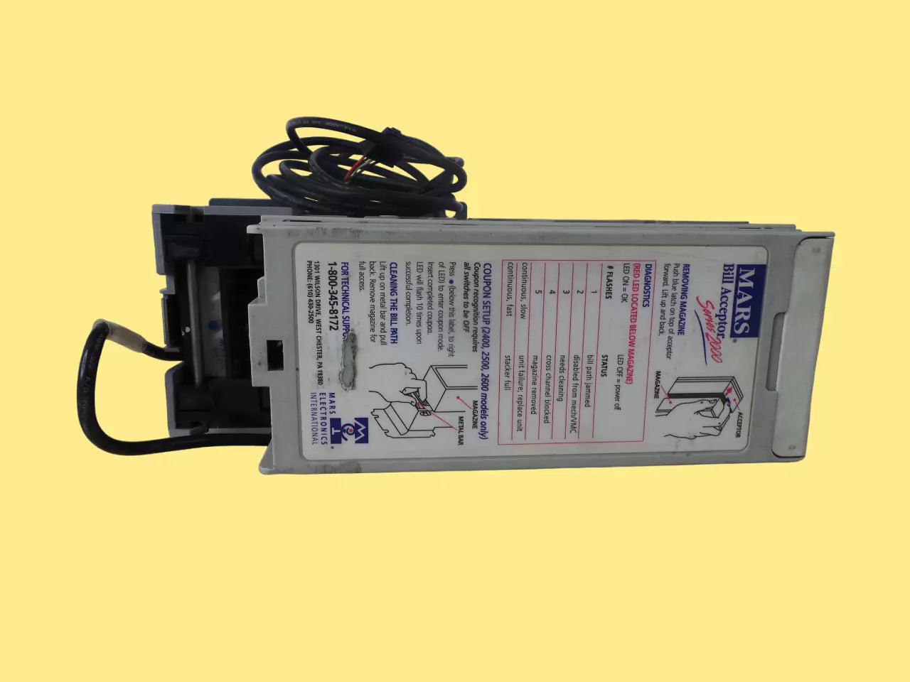 Mars MEI VN 2502 U5 Bill Cash Acceptor for Card Payment