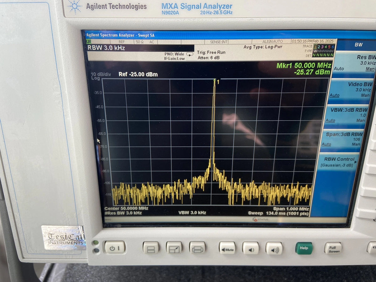 Agilent N9020A MXA Signal Analyzer, 20Hz - 26.5GHz Great Options, Calibrated