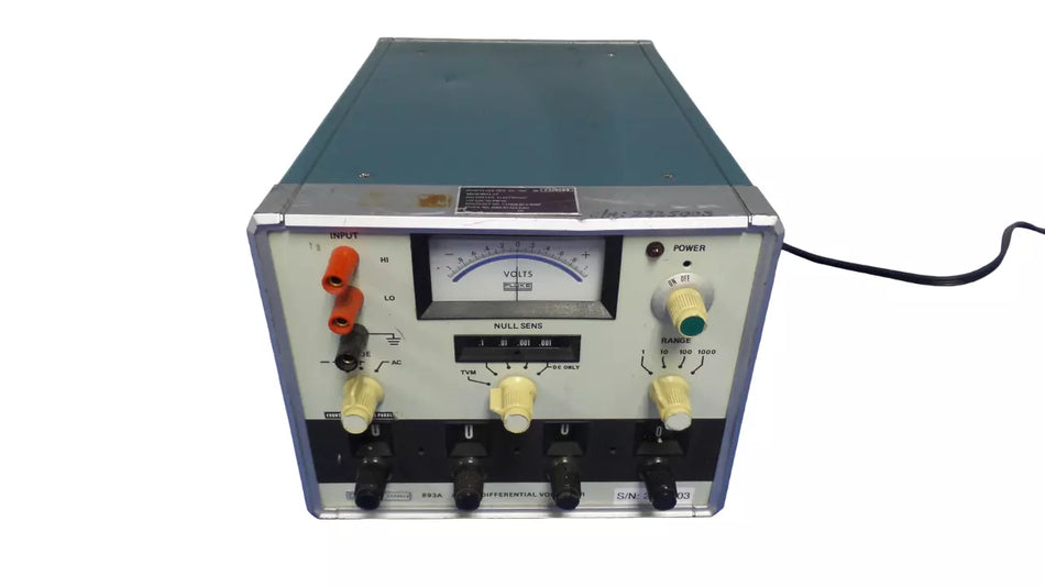 Fluke 893A AC DC Differential Voltmeter - Precision Measurement Tool