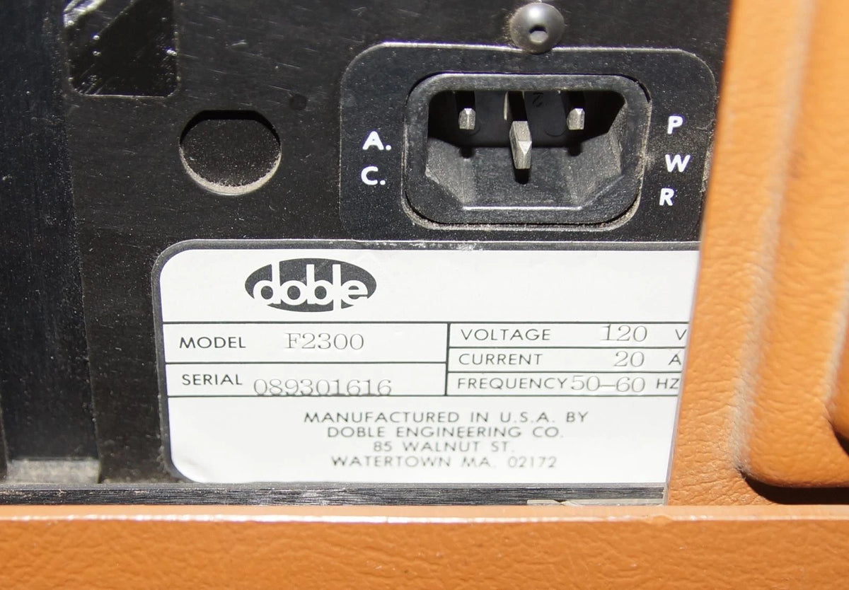 Doble Engineering F2300 High Current Test Instrument System