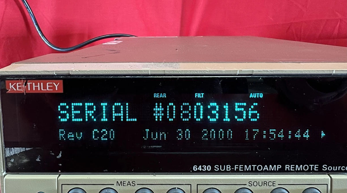 Keithley 6430 Sub-Femtoamp Remote SourceMeter, SN 0803156