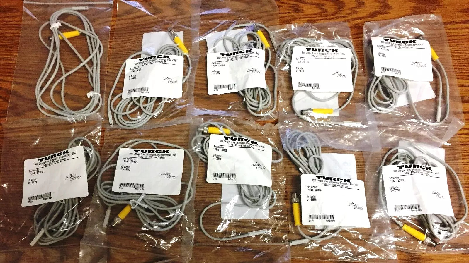 Turck 1240-30165 Proximity Sensor Cordset 3-Pin Connector with SMC D-M9N Auto-Switch