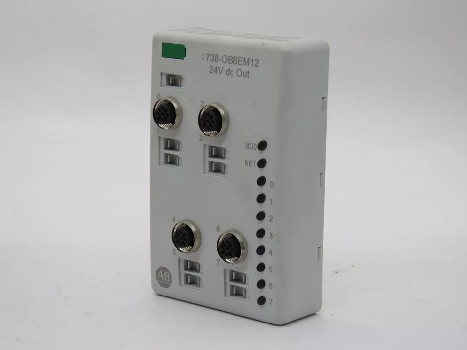 Allen Bradley 1738-0B8EM12 Digital Output Module ArmorPoint I/O 3 Amp 24V DC 2W