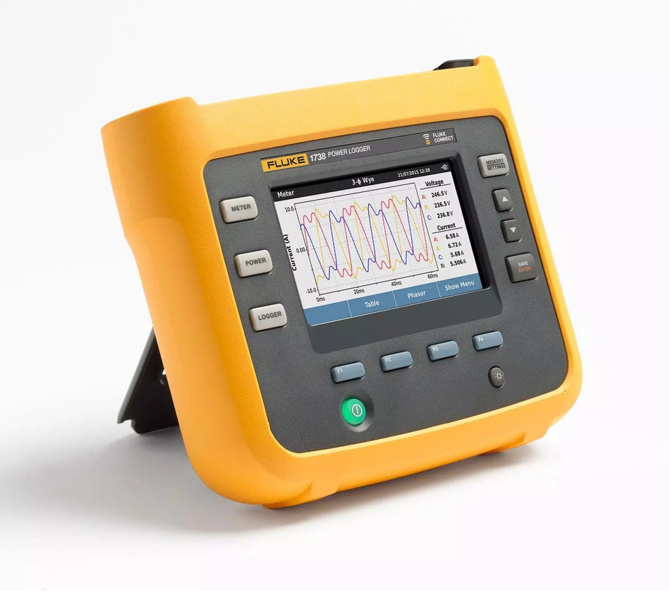 Fluke 1738 Three Phase Power Quality Logger Analyzer 10.24 kHz