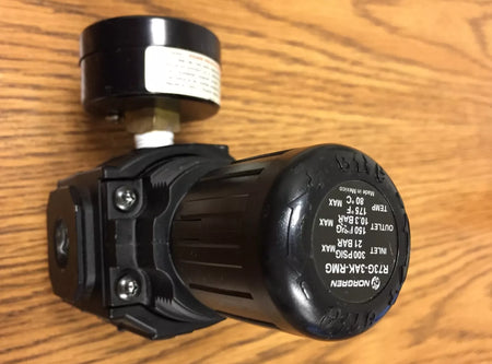 Norgren R73G-3AK-RMG Pressure Regulator with 18-013-209 1-1/2 Pressure Gauge