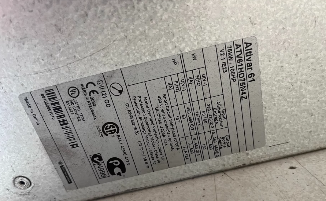 1PCS ATV61HD75N4Z