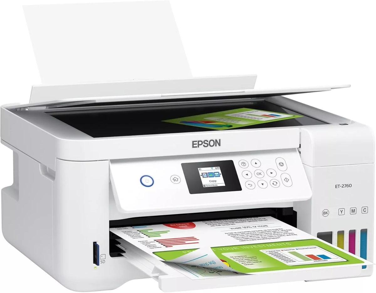EPSON EcoTank ET-2760 Wireless Color All-in-One Supertank Printer