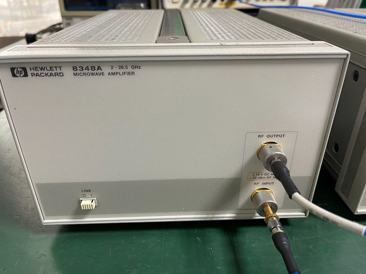 HP Agilent 8348A 2GHz - 26.5GHz Microwave Amplifier _ 0572_0573