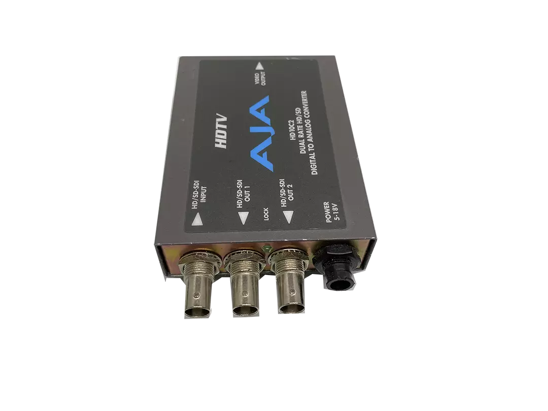 AJA HD10C2 HD/SD-SDI to Analog Converter with Power Adapter and Cable