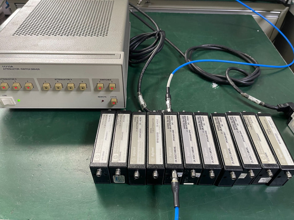 HP Agilent 84904L Opt.006 Programmable Attenuator 40GHz , 11dB , 1,2,4,4dB steps - XG eqpt