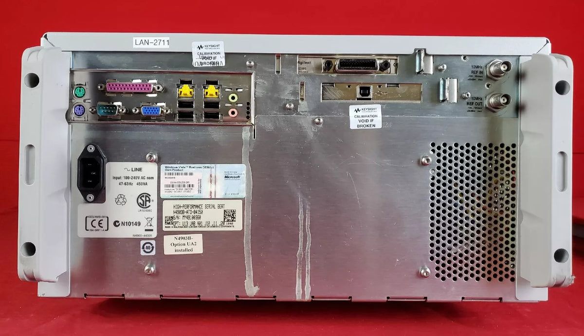 Agilent/Keysight N4903B MY49100360 Serial J-BERT, 150 Mb/s to 12.5 Gb/s OPTIONS