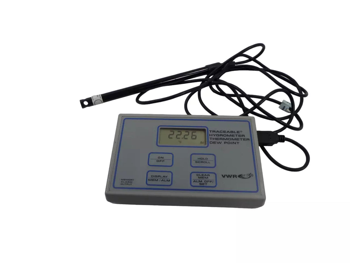 VWR Traceable Hygrometer Thermometer Dew Point Measurement
