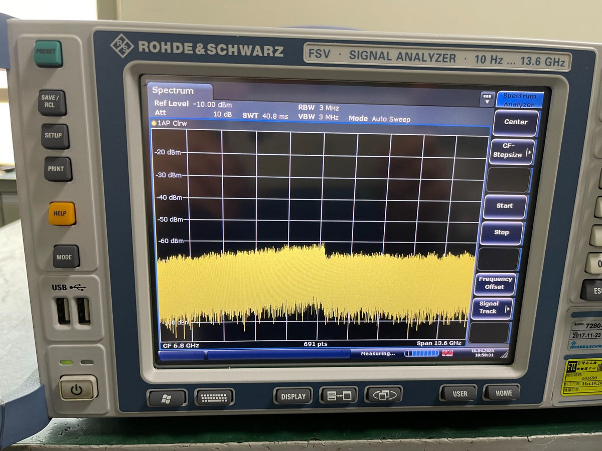 Rohde & Schwarz FSV13 Signal Analyzer 10 Hz - 13.6 GHz, W/ B29, K70 _1609 - XG eqpt