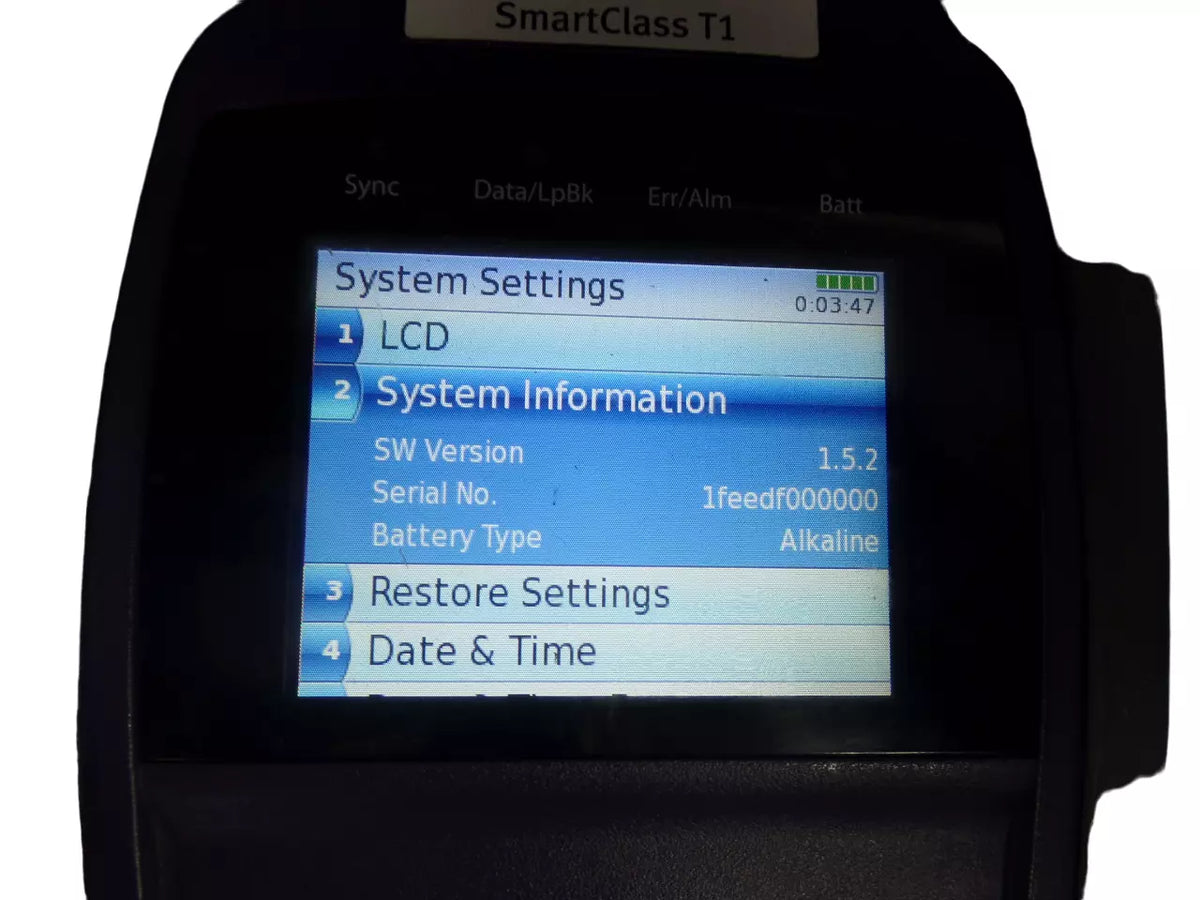 JDSU SmartClass T1 Handheld Service Meter Tester