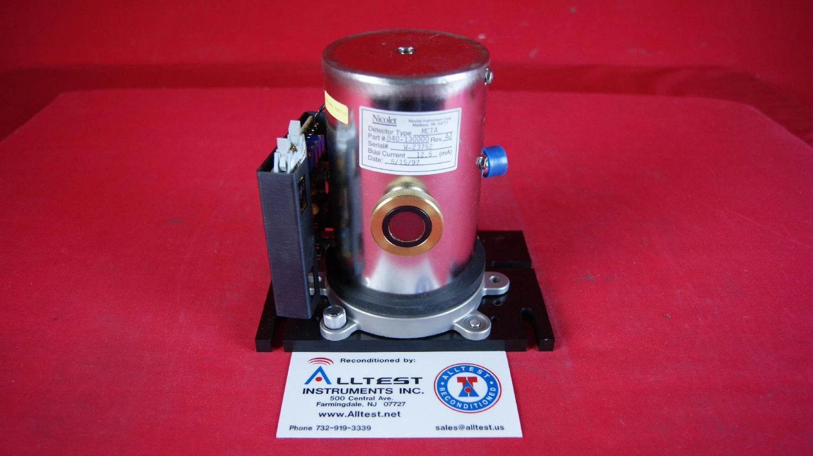Nicolet MCTA W-23752 Sensor Infrared Detector .25MM Bias Current 12.5 mA