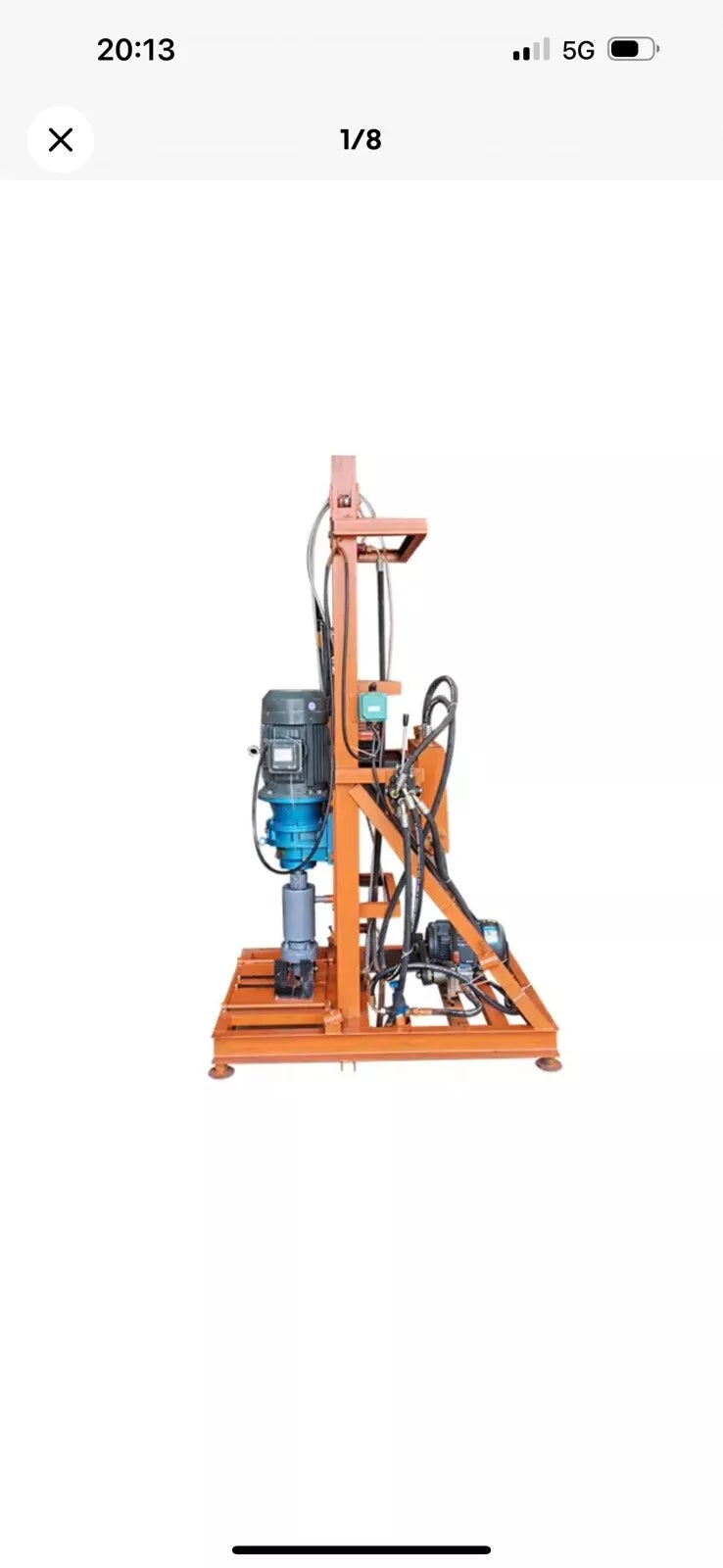 Electric Hydraulic Drilling Rig Small 100m 4000W Water Well Rig