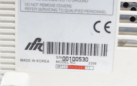 IFR / Aeroflex IFR 2398 9kHz - 2.7GHz Spectrum Analyzer AS-IS