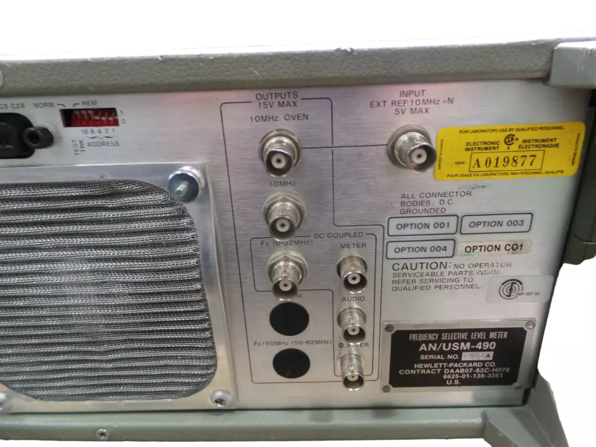 HP 3586B Selective Level Meter - High Precision Measurement Tool