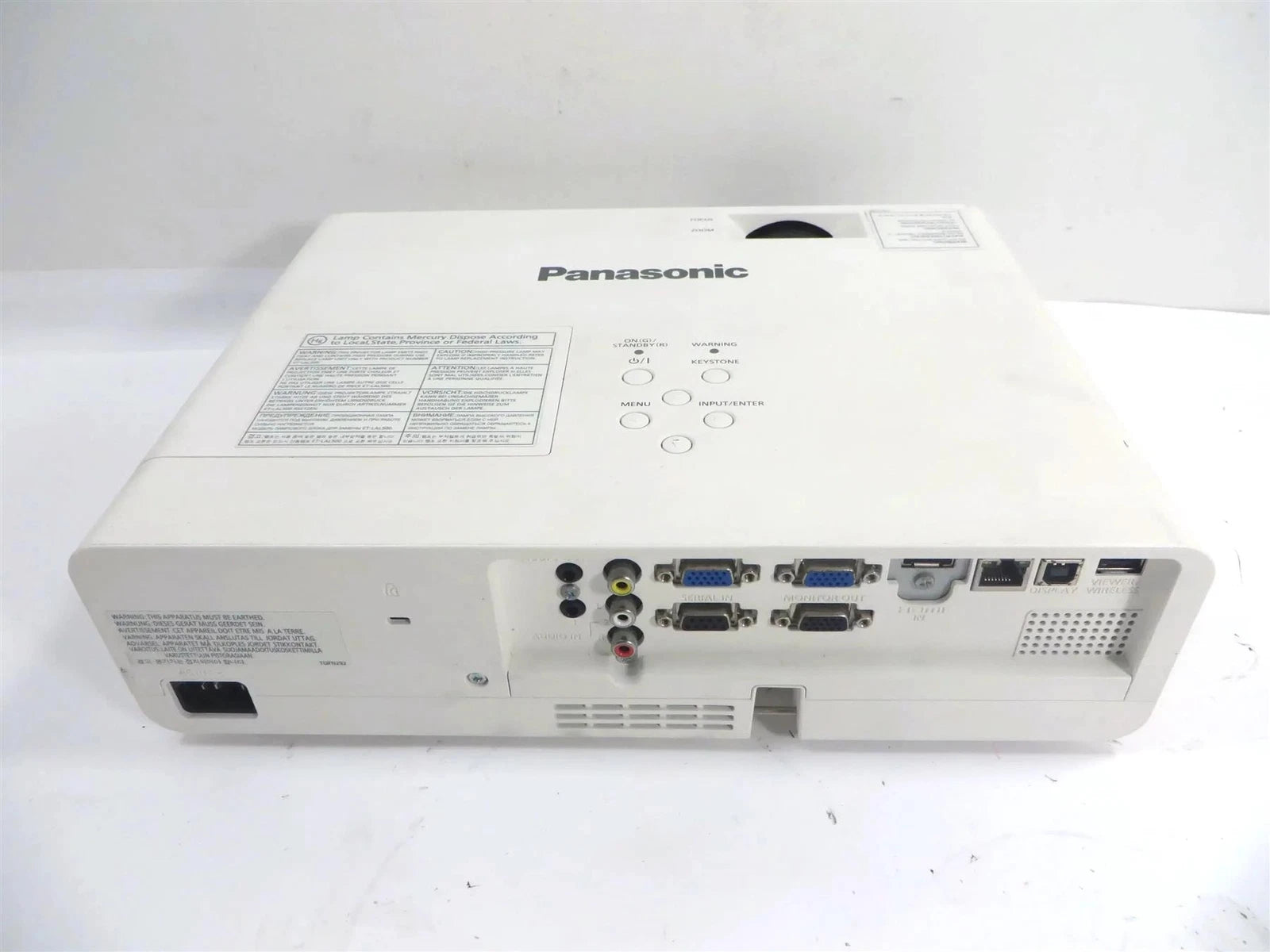 Panasonic PT-LW312 WXGA  LCD Projector HDMI - Lamp Runtime: 40 Hrs