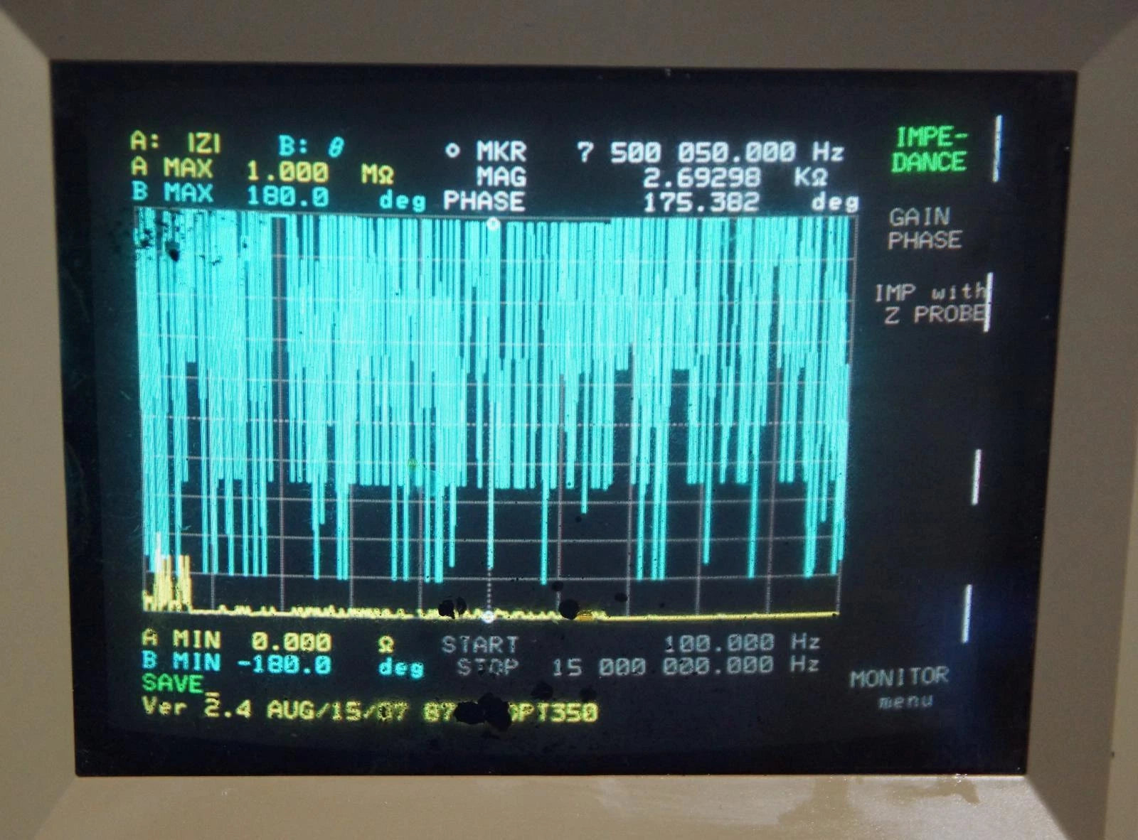 HP 4194A Impedance / Gain-Phase Analyzer With Measurement Unit, Option 350