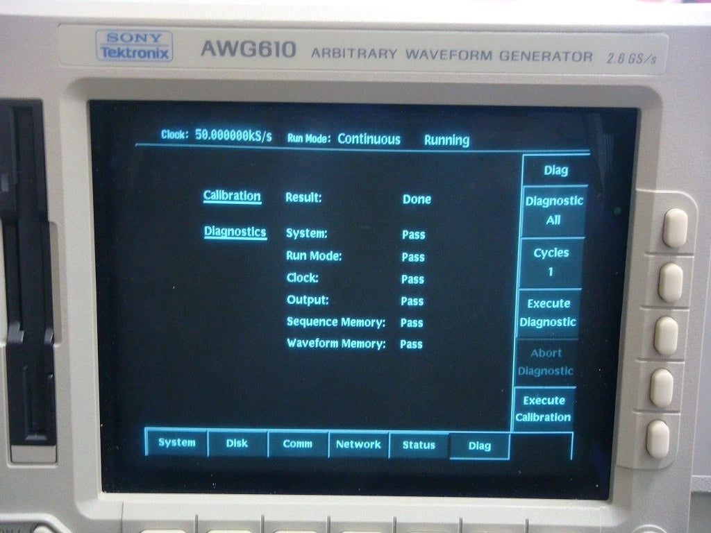 Tektronix AWG610 2.6GS/s 8MW Arbitrary Waveform Generator