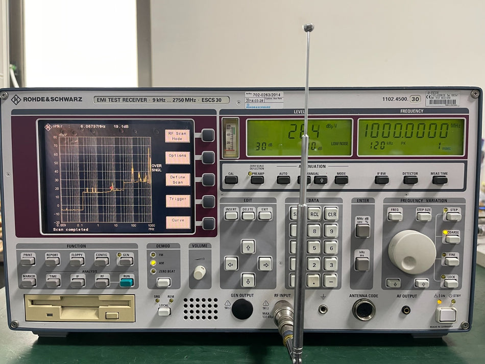 Rohde & Schwarz ESCS30 EMI Test Receiver 9 kHz - 2750 MHz _0341 - XG eqpt