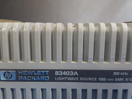 HP 83403A Lightwave Source 300 kHz to 3 GHz 1550 NM SMF 9/125um (0149)