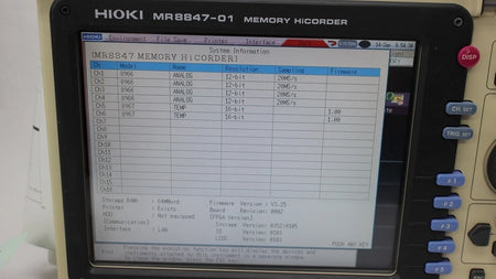 HIOKI MR8847-01 64M Memory HiCorder