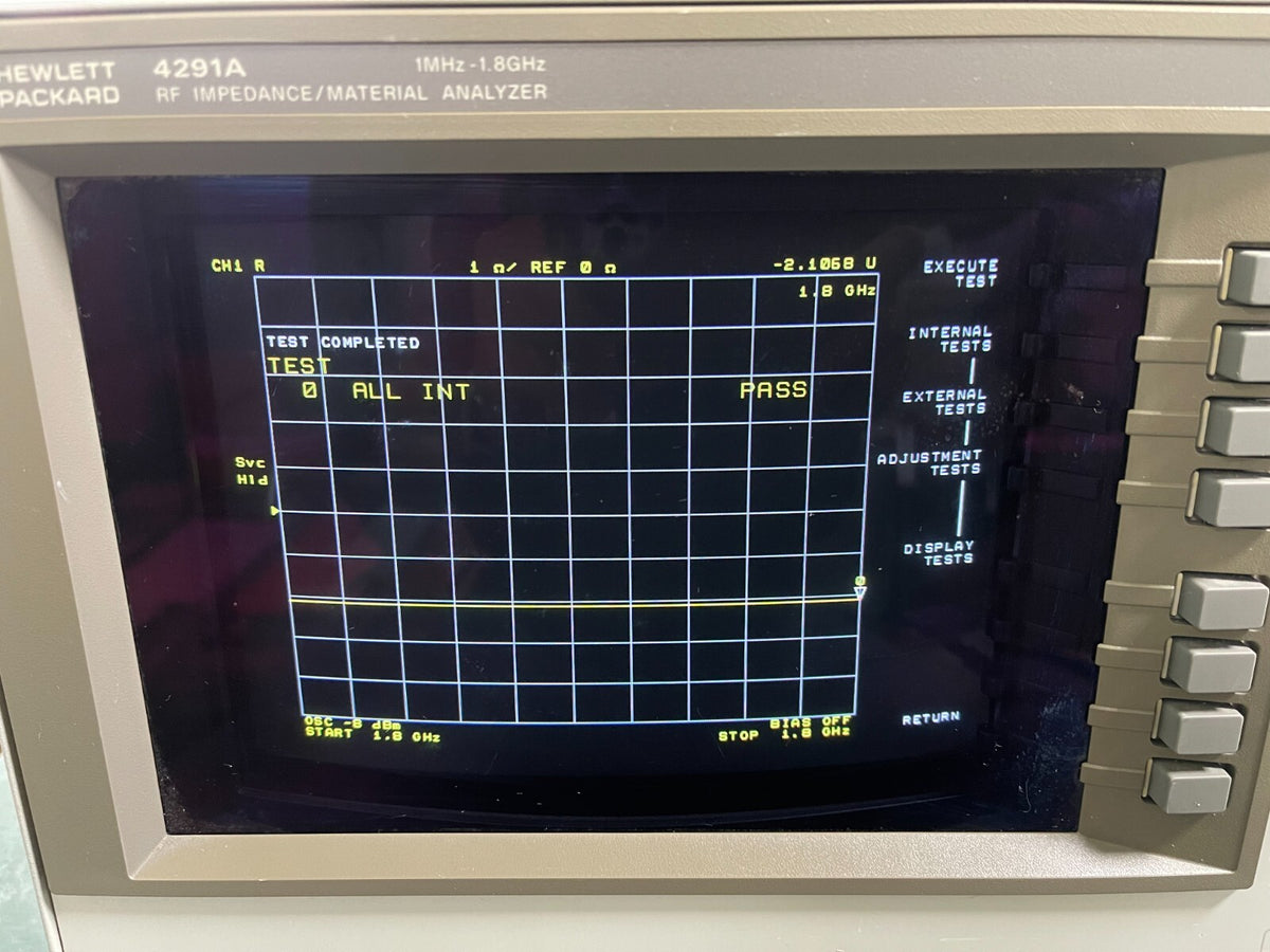 HP Agilent 4291A RF Impedance / Material Analyzer 1MHz to 1.8GHz , Opt. 002, 1C2 - XG eqpt