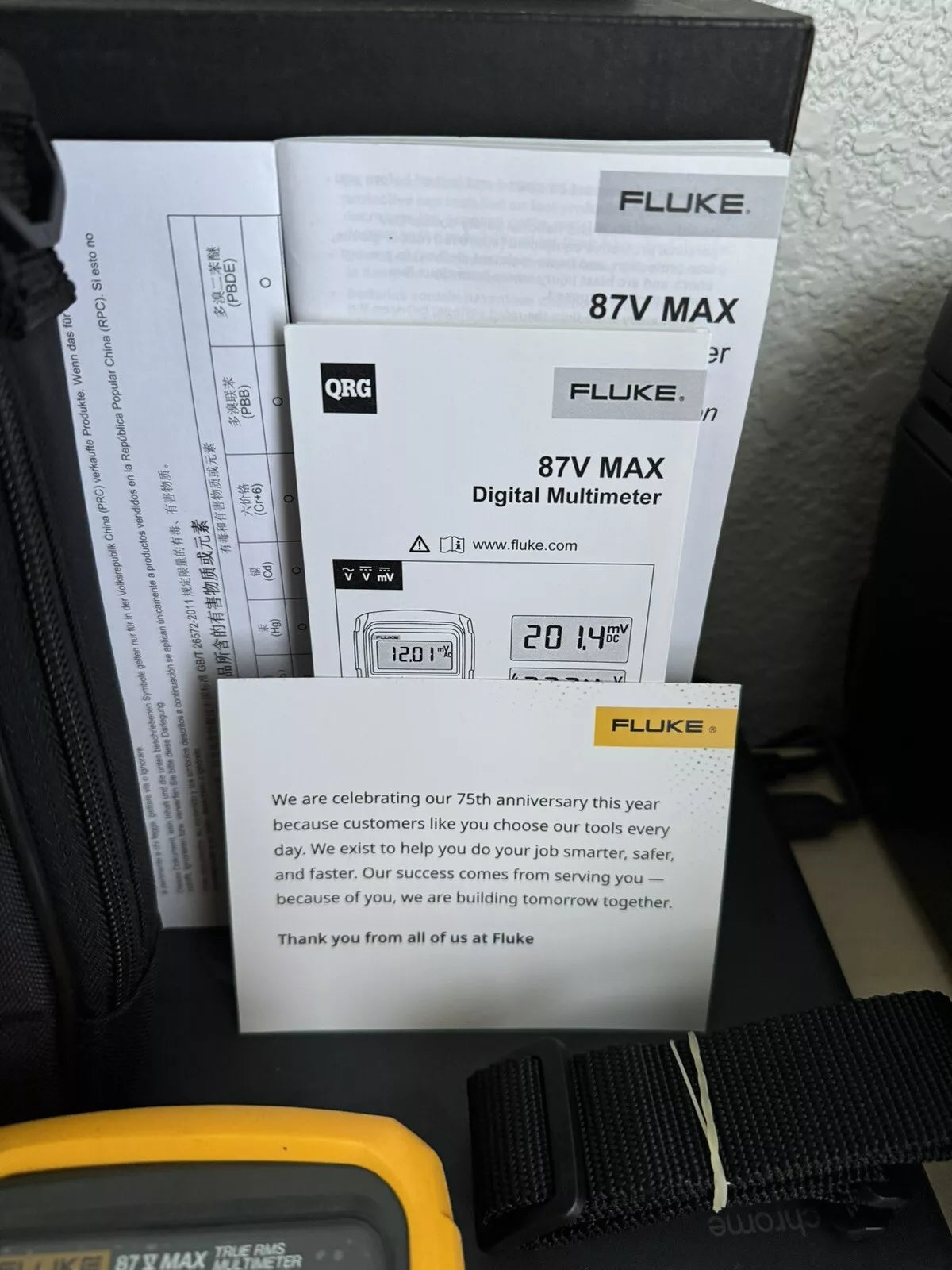 Fluke 87V-MAX/E2 Kit Industrial True RMS Heavy Duty Multimeter NEW SEALED