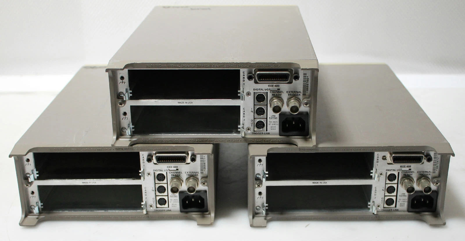 Lot of 3 Keithley 7001 80CH High Density Switch Mainframes