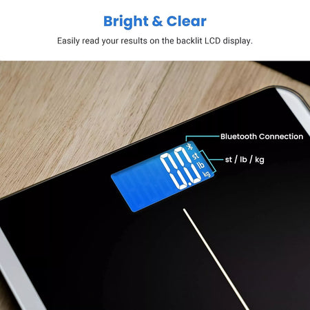 Etekcity Smart Bluetooth Bathroom Scale Body Weight & BMI Digital Weighing Scale