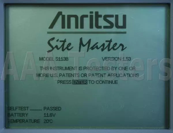 Anritsu Site Master S113B Cable Antenna Analyzer 1.2 GHz SiteMaster S113