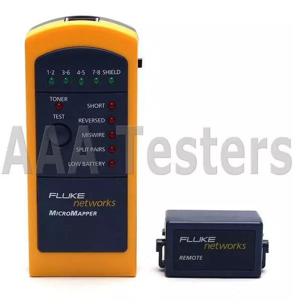 Fluke Networks MicroMapper LAN Wiremap Checker w/ Remote - XG eqpt