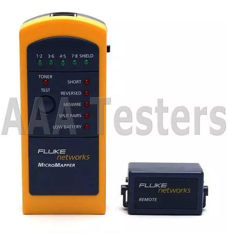 Fluke Networks MicroMapper LAN Wiremap Checker w/ Remote - XG eqpt