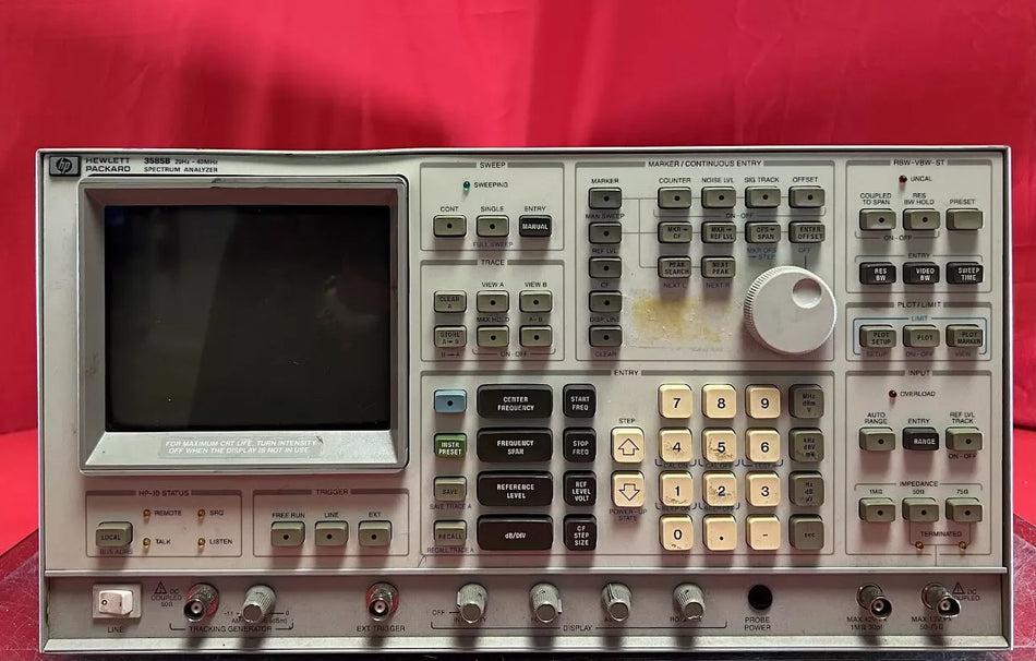 Agilent/Keysight 3585B Spectrum Analyzer, 20Hz to 40MHz, PARTS UNIT 3008A01594