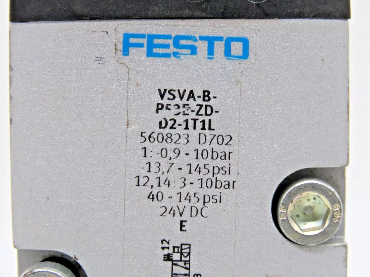 Festo P53E-ZD-D2-1T1L Air Solenoid Valve Pilot Controlled 52 MM