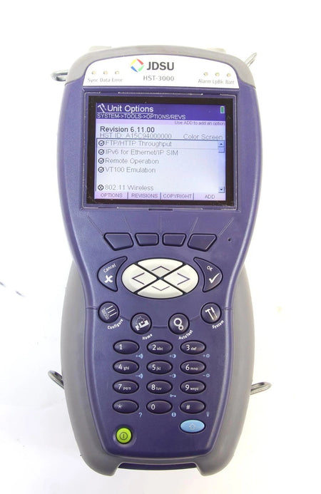 JDSU HST-3000 Cable Tester with HST-3000 SIM Datacom & Ethernet Modules