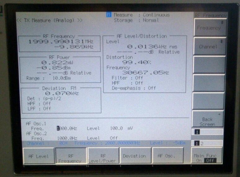 ANRITSU MS8607A /01 300kHz-3GHz Digital Transmitter Tester