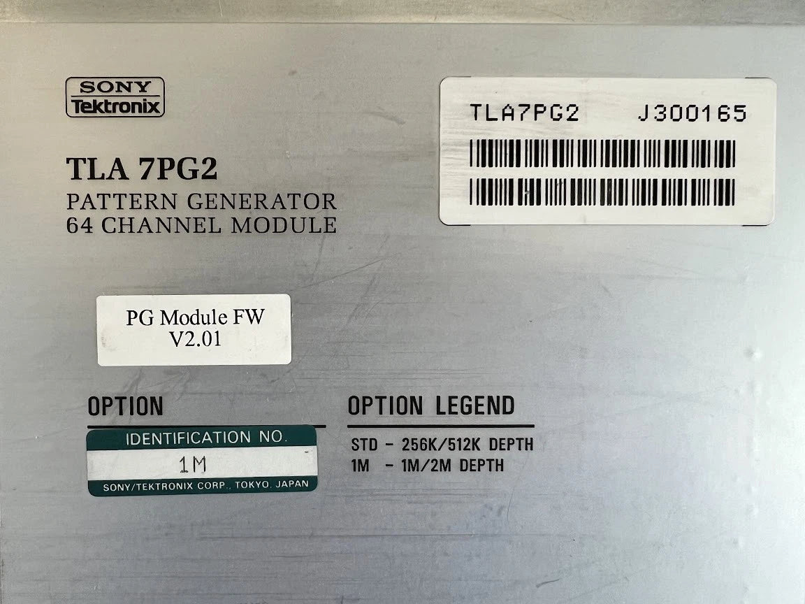 Tektronix TLA7PG2 1M Pattern Generator Module 268MHz 64 Channel