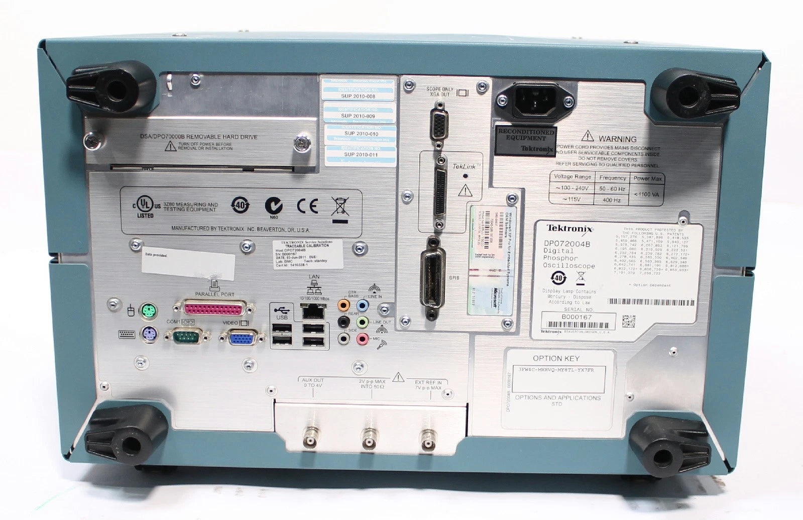 Tektronix DPO72004B 20GHz 4CH 50GSa/s Real-Time Digital Oscilloscope