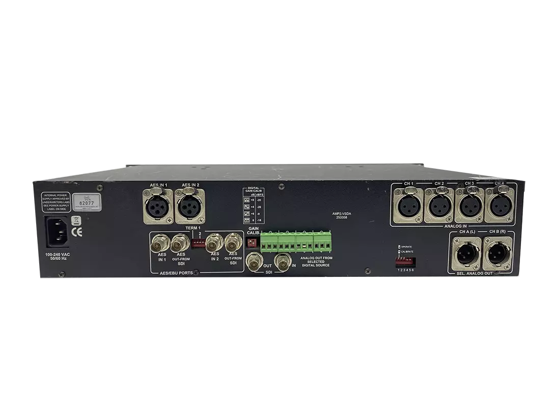Wohler AMP2-VSDA Multi-Channel Analog/Digital Audio Monitor with Meters Button