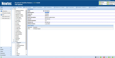 Newtec MDM6100 Satellite Modem 2.1.60.79070 with Full Feature Support