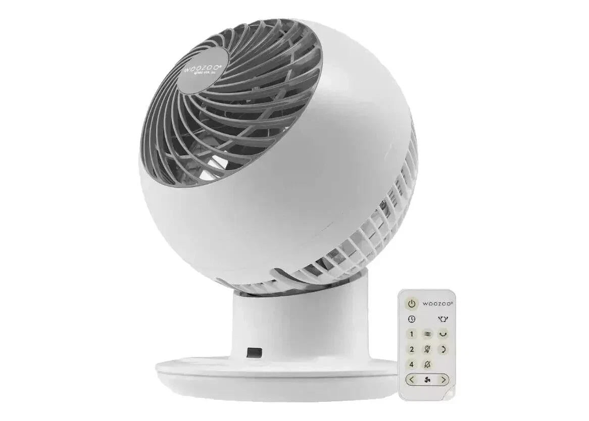 WOOZOO PCF-SC15T Oscillating Fan with Remote Control - White
