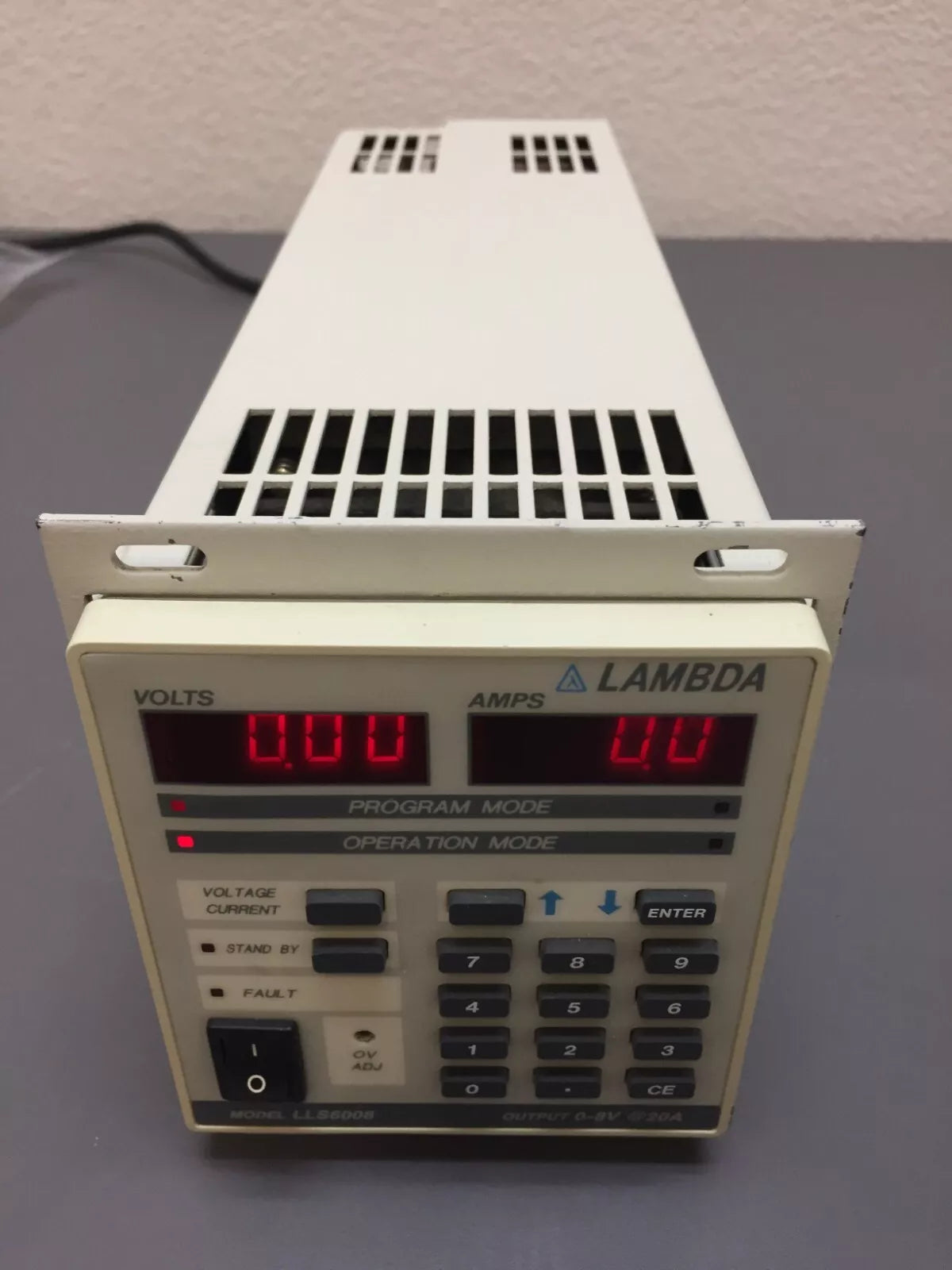 Adjustable Regulated DC Power Supply 8V 20A - Lambda LLS-6008 LLS6008