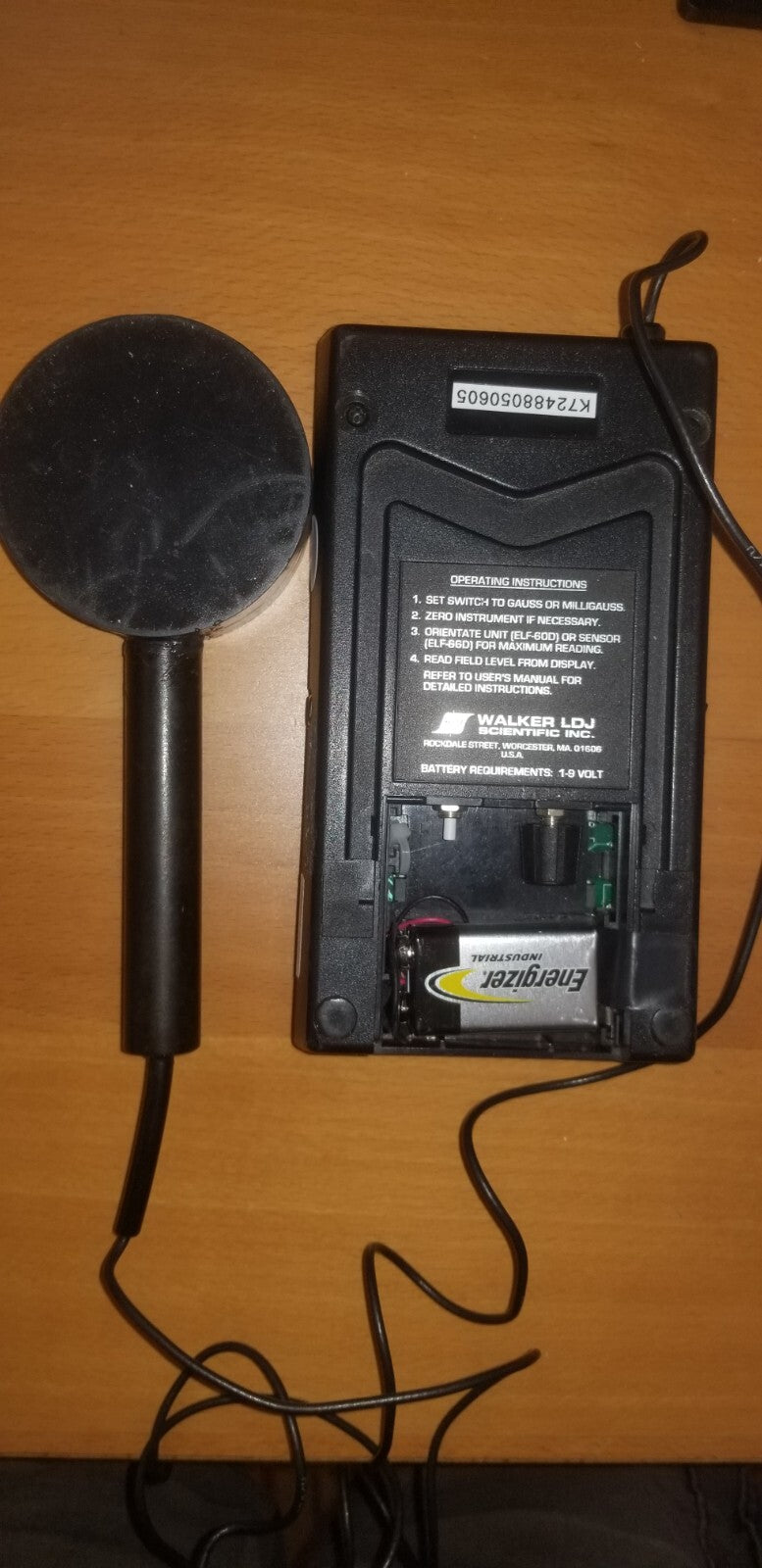 Walker Sci Electromagnetic Field Meter ELF-60D/66D Low Frequency AC