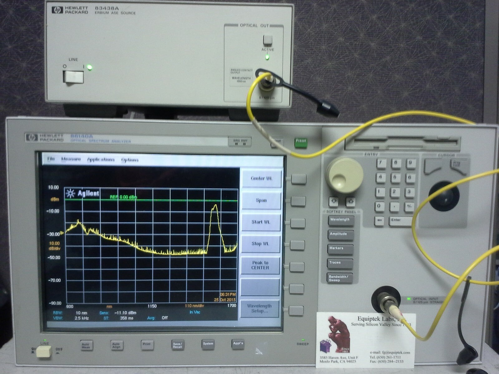 86140A Optical Spectrum Analyzer