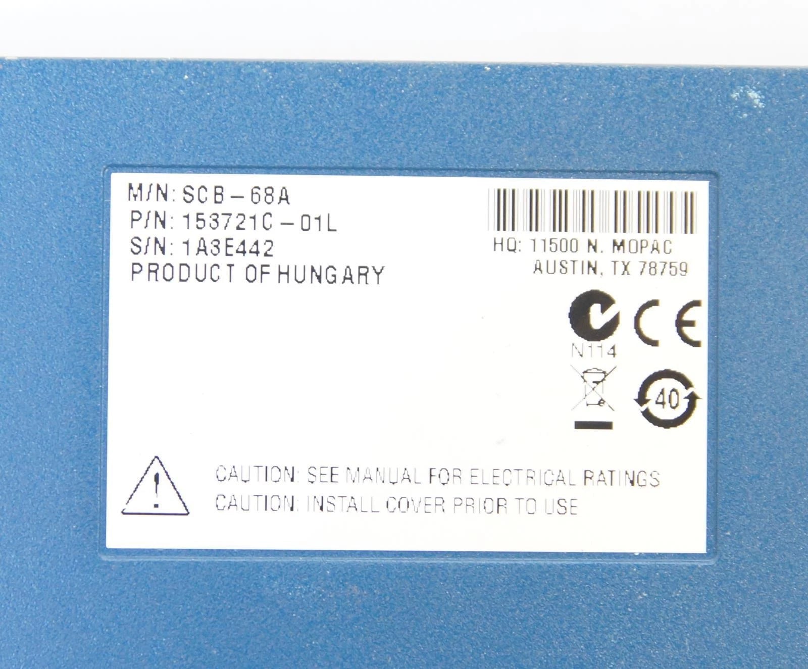 National Instruments SCB-68A / 153721C-01L Terminal Block Breakout